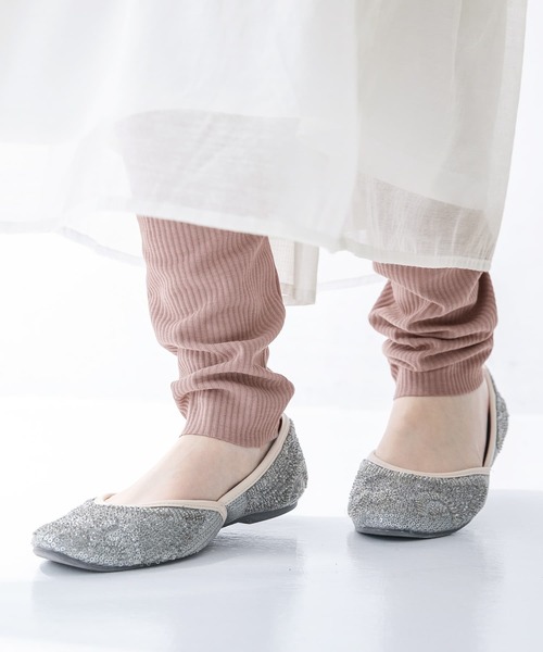 osharewalker(オシャレウォーカー)の「【廃盤】【セルフカット・機能素材】『リブレギンス』(レギンス/スパッツ・レディース・ブラック/モカ/グレイッシュブルー・1/2)」の8枚目の写真