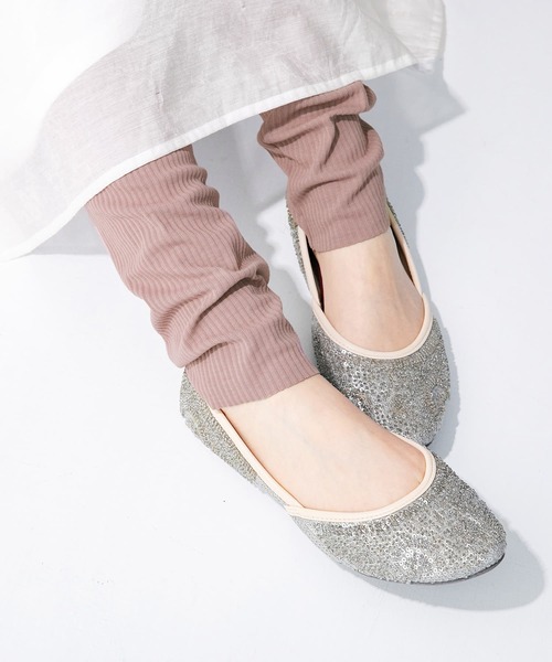 osharewalker(オシャレウォーカー)の「【廃盤】【セルフカット・機能素材】『リブレギンス』(レギンス/スパッツ・レディース・ブラック/モカ/グレイッシュブルー・1/2)」の9枚目の写真