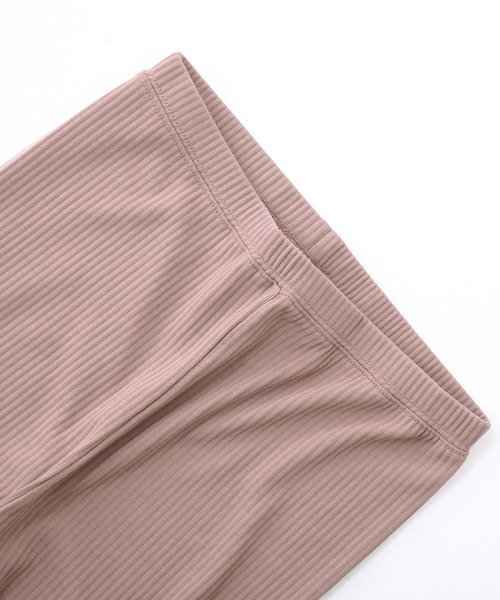 osharewalker(オシャレウォーカー)の「【廃盤】【セルフカット・機能素材】『リブレギンス』(レギンス/スパッツ・レディース・ブラック/モカ/グレイッシュブルー・1/2)」の22枚目の写真