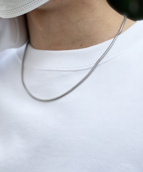 yield（イールド）の「【yield select】Stainless Chain Necklace チェーンネックレス 長さ50cm PSCN-01-50,PSCN-02-50,PSCN-03-50,PSCN-04-50（ネックレス・メンズ・シルバー系1/シルバー系2/シルバー系4/シルバー系3・FREE）」の4枚目の写真
