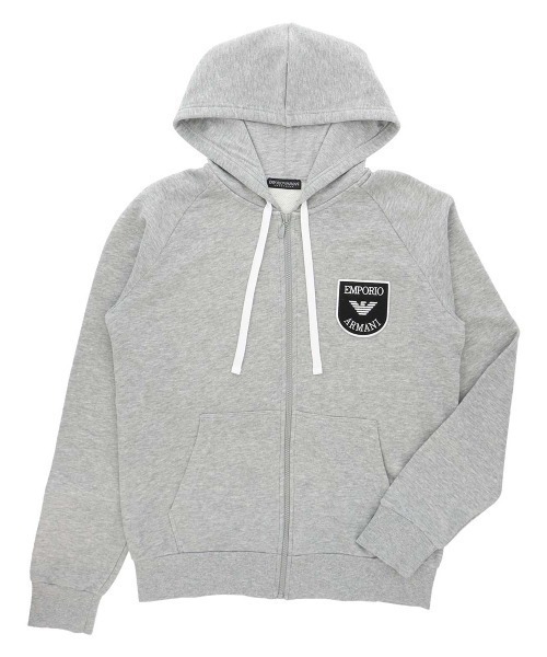 EMPORIO ARMANI（エンポリオアルマーニ）の「EMPORIO ARMANI ICONIC TERRY リラックスウェア パーカー 54057135（パーカー・メンズ・ネイビー/グレー系その他・S/M/L）」の2枚目の写真
