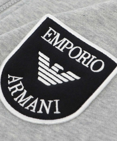 EMPORIO ARMANI（エンポリオアルマーニ）の「EMPORIO ARMANI ICONIC TERRY リラックスウェア パーカー 54057135（パーカー・メンズ・ネイビー/グレー系その他・S/M/L）」の4枚目の写真