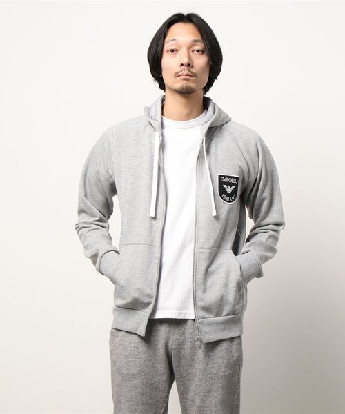 EMPORIO ARMANI（エンポリオアルマーニ）の「EMPORIO ARMANI ICONIC TERRY リラックスウェア パーカー 54057135（パーカー・メンズ・ネイビー/グレー系その他・S/M/L）」の11枚目の写真