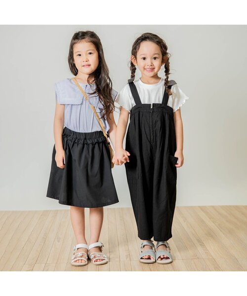 Seraph(セラフ)の「ビック衿Tシャツ(Tシャツ/カットソー・キッズ・サックスブルー/ネイビー/オフホワイト/ピンク・130/120/80/110/100/140/90)」の7枚目の写真