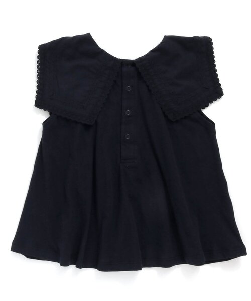 Seraph(セラフ)の「ビック衿Tシャツ(Tシャツ/カットソー・キッズ・サックスブルー/ネイビー/オフホワイト/ピンク・130/120/80/110/100/140/90)」の9枚目の写真