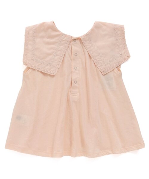 Seraph(セラフ)の「ビック衿Tシャツ(Tシャツ/カットソー・キッズ・サックスブルー/ネイビー/オフホワイト/ピンク・130/120/80/110/100/140/90)」の11枚目の写真