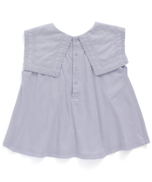 Seraph(セラフ)の「ビック衿Tシャツ(Tシャツ/カットソー・キッズ・サックスブルー/ネイビー/オフホワイト/ピンク・130/120/80/110/100/140/90)」の12枚目の写真