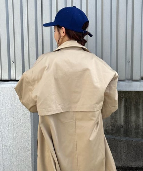 RODEO CROWNS WIDE BOWL（ロデオクラウンズワイドボウル）の「オーバートレンチコート（トレンチコート・レディース・ベージュ/グレー系その他・FREE）」の6枚目の写真