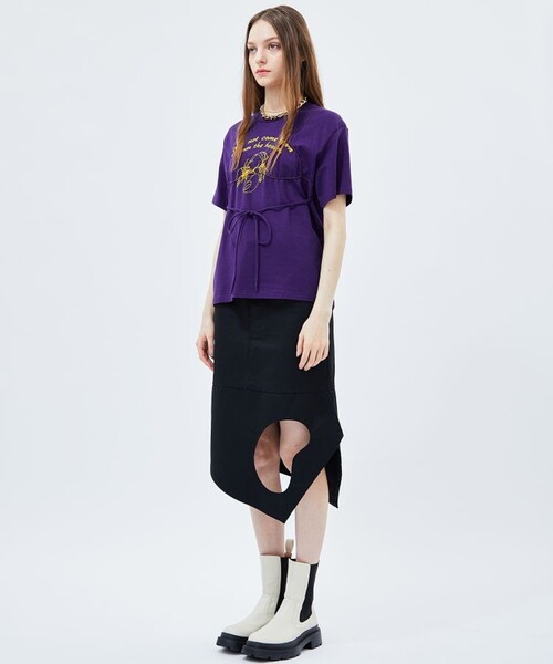 kotohayokozawa◆カットソー/--/--/BLK/KT19S-CT01，CTD// kotohayokozawa(コトハヨコザワ)のT*D* WAVE LONG SLEEVE TOP
