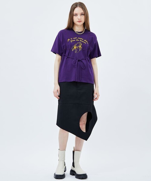 kotohayokozawa 長袖Tシャツパープル kotohayokozawa 長袖Tシャツパープル