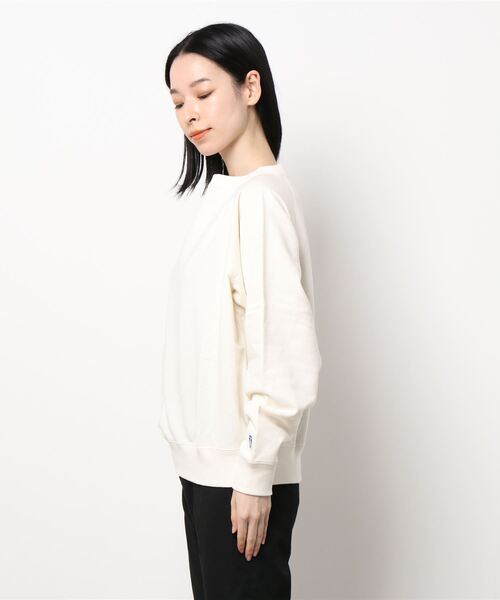 ORCIVAL（オーシバル）の「FRENCH TERRY BOAT NECK RAGLAN（スウェット・レディース・パープル/ヘザーグレー/アイボリー・2）」の5枚目の写真