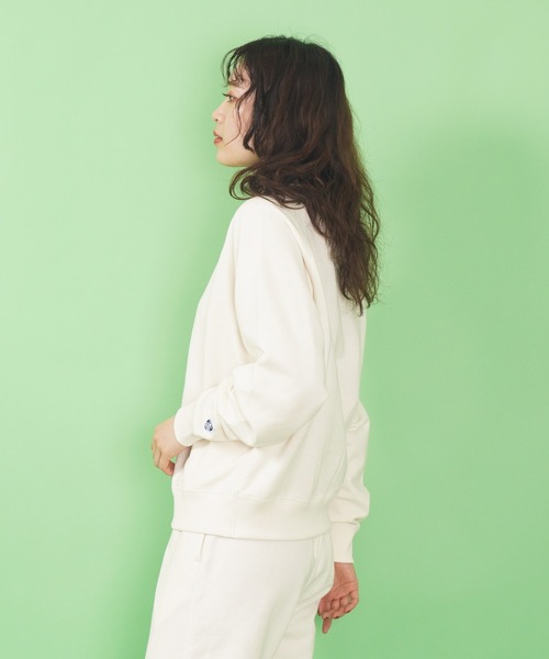 ORCIVAL（オーシバル）の「FRENCH TERRY BOAT NECK RAGLAN（スウェット・レディース・パープル/ヘザーグレー/アイボリー・2）」の16枚目の写真