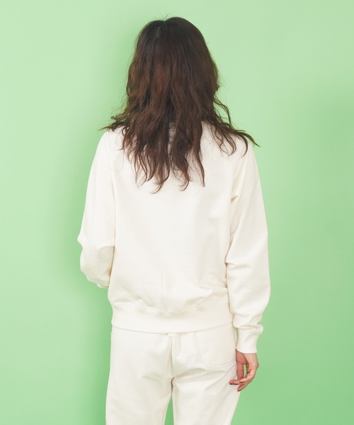 ORCIVAL（オーシバル）の「FRENCH TERRY BOAT NECK RAGLAN（スウェット・レディース・パープル/ヘザーグレー/アイボリー・2）」の15枚目の写真