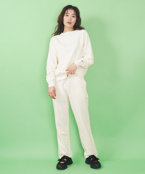 ORCIVAL（オーシバル）の「FRENCH TERRY BOAT NECK RAGLAN（スウェット・レディース・パープル/ヘザーグレー/アイボリー・2）」の18枚目の写真