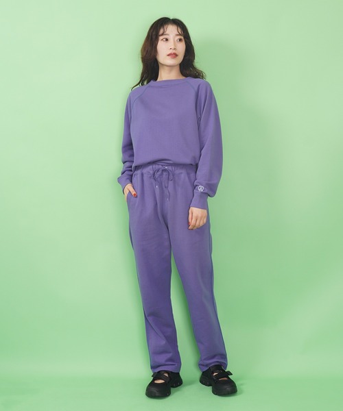 ORCIVAL（オーシバル）の「FRENCH TERRY BOAT NECK RAGLAN（スウェット・レディース・パープル/ヘザーグレー/アイボリー・2）」の9枚目の写真