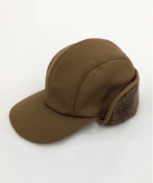 KIIT(キート)の「KIIT キート / MASACA HAT×KIIT EAR PAD CAP マサカハット別注 イヤーパッドキャップ / KIN-A56-105(キャップ・メンズ・ブラック/キャメル・FREE)」の9枚目の写真
