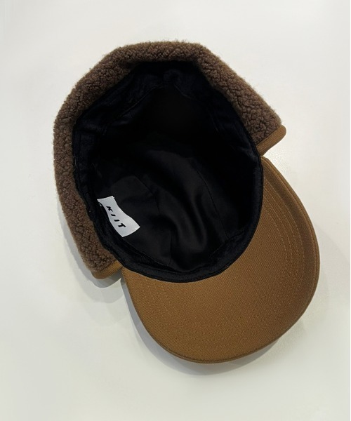 KIIT(キート)の「KIIT キート / MASACA HAT×KIIT EAR PAD CAP マサカハット別注 イヤーパッドキャップ / KIN-A56-105(キャップ・メンズ・ブラック/キャメル・FREE)」の5枚目の写真