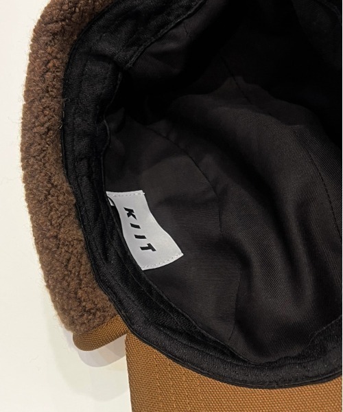 KIIT(キート)の「KIIT キート / MASACA HAT×KIIT EAR PAD CAP マサカハット別注 イヤーパッドキャップ / KIN-A56-105(キャップ・メンズ・ブラック/キャメル・FREE)」の10枚目の写真