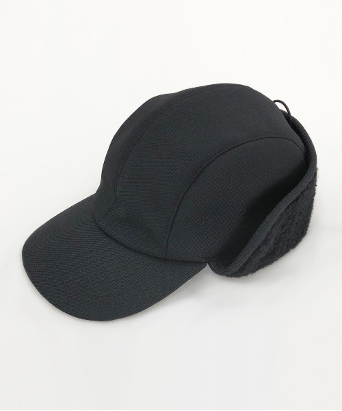 KIIT(キート)の「KIIT キート / MASACA HAT×KIIT EAR PAD CAP マサカハット別注 イヤーパッドキャップ / KIN-A56-105(キャップ・メンズ・ブラック/キャメル・FREE)」の4枚目の写真