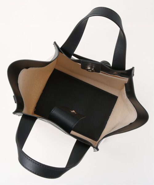 frames RAY CASSIN（フレームスレイカズン）の「キャンバス切替軽量バッグ（トートバッグ・レディース・グレイッシュベージュ/ブラック・FREE）」の16枚目の写真