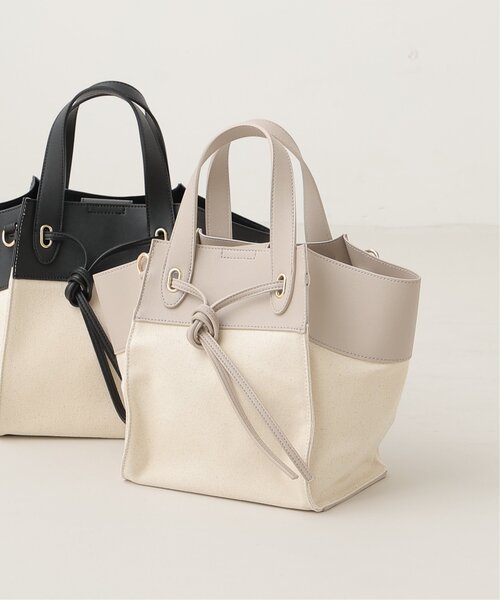 frames RAY CASSIN（フレームスレイカズン）の「キャンバス切替軽量バッグ（トートバッグ・レディース・グレイッシュベージュ/ブラック・FREE）」の17枚目の写真