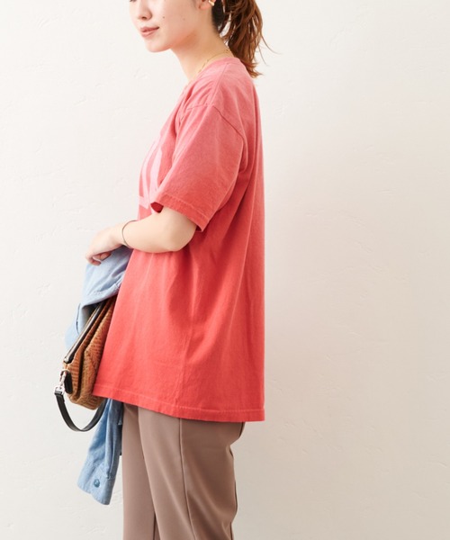 RIDING HIGH（ライディングハイ）の「【RIDING HIGH/ライディングハイ】ヴィンテージ 風ロゴTシャツ（Tシャツ/カットソー・レディース・ホワイト/ブラック/ネイビー/レッド・FREE）」の19枚目の写真