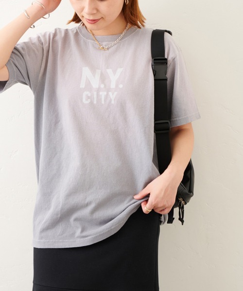 RIDING HIGH（ライディングハイ）の「【RIDING HIGH/ライディングハイ】ヴィンテージ 風ロゴTシャツ（Tシャツ/カットソー・レディース・ホワイト/ブラック/ネイビー/レッド・FREE）」の13枚目の写真