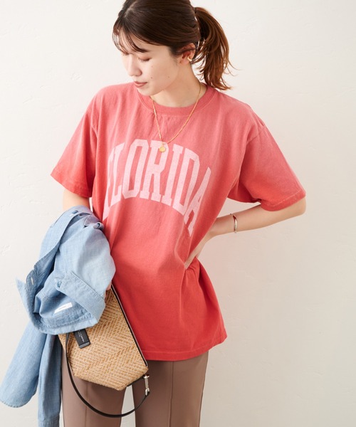 RIDING HIGH（ライディングハイ）の「【RIDING HIGH/ライディングハイ】ヴィンテージ 風ロゴTシャツ（Tシャツ/カットソー・レディース・ホワイト/ブラック/ネイビー/レッド・FREE）」の17枚目の写真