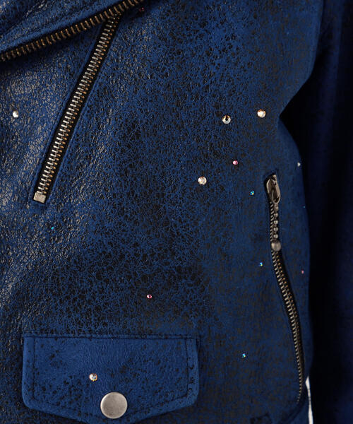 TOMORROWLAND （トゥモローランド）の「GOLDEN GOOSE DELUXE BRAND ライダースジャケット（ライダースジャケット・レディース・ネイビー・XS）」の6枚目の写真