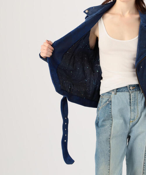 TOMORROWLAND （トゥモローランド）の「GOLDEN GOOSE DELUXE BRAND ライダースジャケット（ライダースジャケット・レディース・ネイビー・XS）」の7枚目の写真