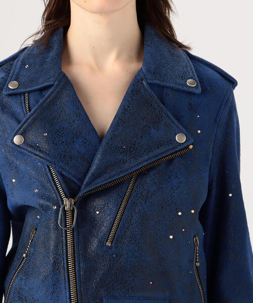 TOMORROWLAND （トゥモローランド）の「GOLDEN GOOSE DELUXE BRAND ライダースジャケット（ライダースジャケット・レディース・ネイビー・XS）」の8枚目の写真