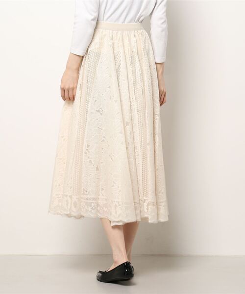 Paradise Picnic（パラダイスピクニック）の「パネルレースフレアスカート（スカート・レディース・ブラック/アイボリー/ミント・FREE）」の17枚目の写真