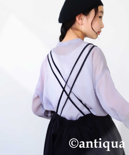 antiqua（アンティカ）の「サスペンダー付きスカート（スカート）」 - WEAR