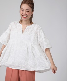 PICCIN | ペイズリーエンブロイダリーフレアブラウス(シャツ/ブラウス)