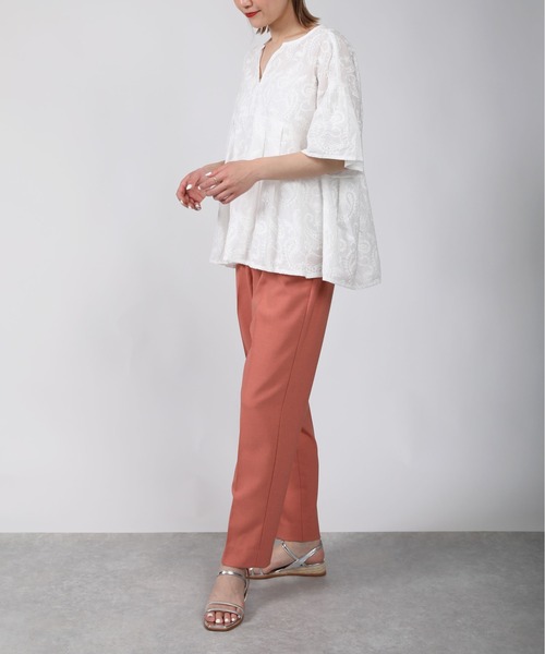 PICCIN（ピッチン）の「ペイズリーエンブロイダリーフレアブラウス（シャツ/ブラウス・レディース・ブラック/オフホワイト・M）」の18枚目の写真