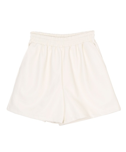 Figments（フィグメンツ）の「合皮ショートパンツ（その他パンツ・レディース・オフホワイト/ブラック・FREE）」の5枚目の写真