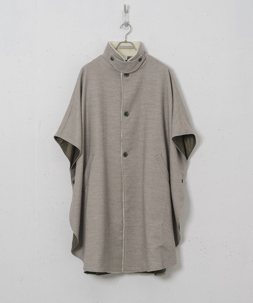 CASPER JOHN（キャスパージョン）の「Over melton poncho/オーバーメルトンポンチョ（ポンチョ・メンズ・アイボリー/ブラック・FREE）」の17枚目の写真