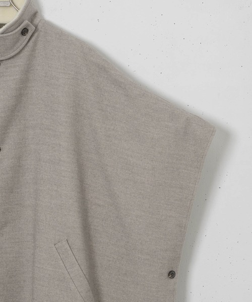 CASPER JOHN（キャスパージョン）の「Over melton poncho/オーバーメルトンポンチョ（ポンチョ・メンズ・アイボリー/ブラック・FREE）」の21枚目の写真