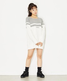 X-girl | RAGLAN KNIT DRESS(ワンピース)