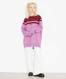 X-girl | RAGLAN KNIT DRESS(ワンピース)