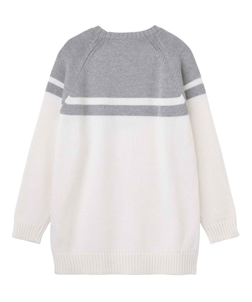 X-girl（エックスガール）の「RAGLAN KNIT DRESS（ワンピース・レディース・ホワイト/ブラック/ピンク・ONE SIZE）」の12枚目の写真