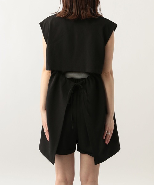 Heather(ヘザー)の「バックオープンジレ 299082(ベスト・レディース・オフホワイト/ブラック/グレー・FREE)」の10枚目の写真