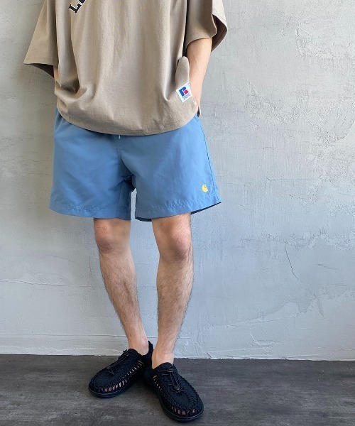 Carhartt WIP（カーハートダブリューアイピー）の「[carhartt WIP/カーハートダブリューアイピー] CHASE SWIM ワンポイントロゴ スイムショートパンツ（その他パンツ・メンズ・サックスブルー/ネイビー/ブラック/グリーン/レッド・L/M）」の5枚目の写真