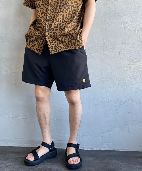 Carhartt WIP（カーハートダブリューアイピー）の「[carhartt WIP/カーハートダブリューアイピー] CHASE SWIM ワンポイントロゴ スイムショートパンツ（その他パンツ・メンズ・サックスブルー/ネイビー/ブラック/グリーン/レッド・L/M）」の2枚目の写真