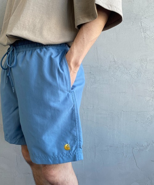 Carhartt WIP（カーハートダブリューアイピー）の「[carhartt WIP/カーハートダブリューアイピー] CHASE SWIM ワンポイントロゴ スイムショートパンツ（その他パンツ・メンズ・サックスブルー/ネイビー/ブラック/グリーン/レッド・L/M）」の10枚目の写真