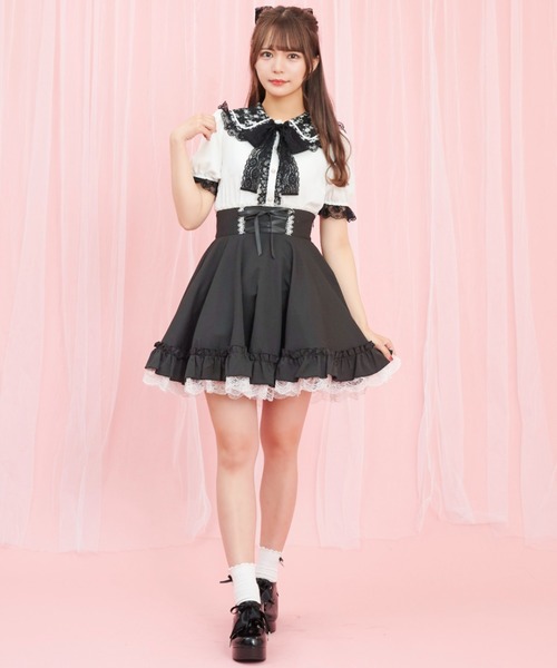 Secret Honey（シークレットハニー）の「コルセットボリュームフレアスカート（スカート・レディース・ブラック/チェック/グレー・MEDIUM）」の13枚目の写真