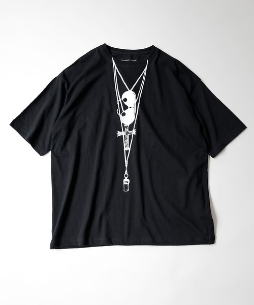 NUMBER (N)INE(ナンバーナイン)の「SUNGLASSES OVER T-SHIRT(Tシャツ/カットソー・メンズ・ホワイト/ブラック・2/4/3)」の2枚目の写真