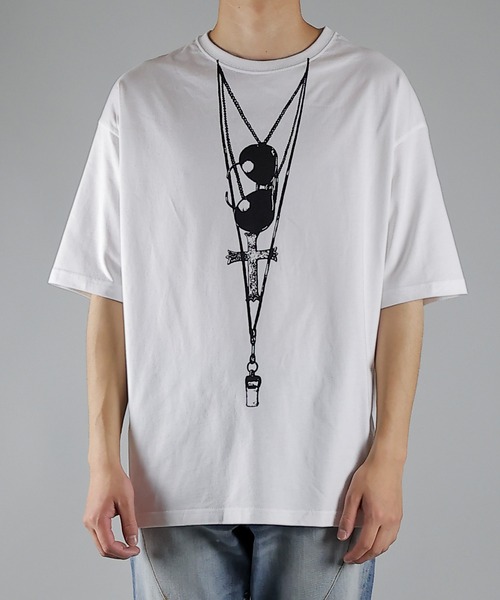 NUMBER (N)INE(ナンバーナイン)の「SUNGLASSES OVER T-SHIRT(Tシャツ/カットソー・メンズ・ホワイト/ブラック・2/4/3)」の19枚目の写真