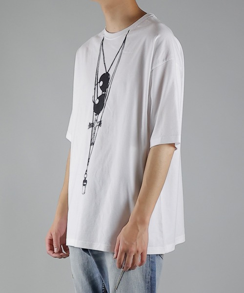NUMBER (N)INE(ナンバーナイン)の「SUNGLASSES OVER T-SHIRT(Tシャツ/カットソー・メンズ・ホワイト/ブラック・2/4/3)」の20枚目の写真