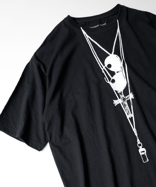 NUMBER (N)INE(ナンバーナイン)の「SUNGLASSES OVER T-SHIRT(Tシャツ/カットソー・メンズ・ホワイト/ブラック・2/4/3)」の3枚目の写真